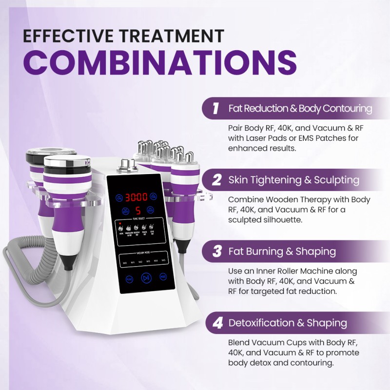 5 in 1 40K Ultrasonic Cavitation Beauty Machine